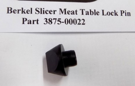 Meat Table Lock Pin for Berkel 909 & 919 Meat Slicers. Replaces 3875-00022